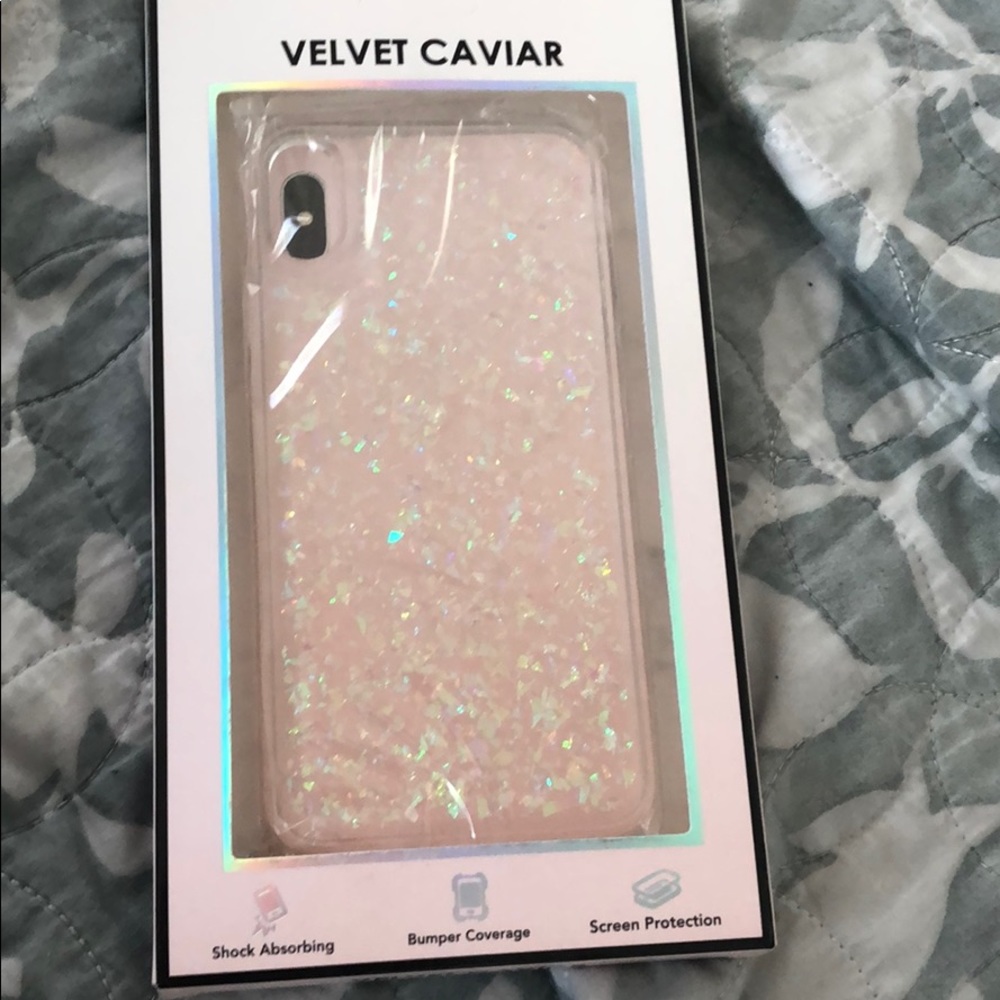 Velvet caviar iPhone XS MAX glitter case